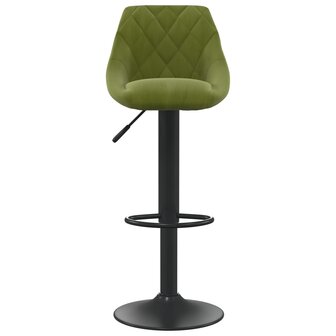 Barkruk fluweel lichtgroen 3