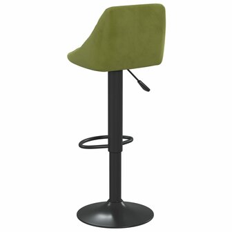 Barkruk fluweel lichtgroen 5