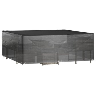 Tuinmeubelhoezen 2 st 16 oogjes vierkant 300x300x75 cm 9