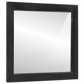 Badkamerspiegel 55x1x60 cm glas en massief mangohout 2