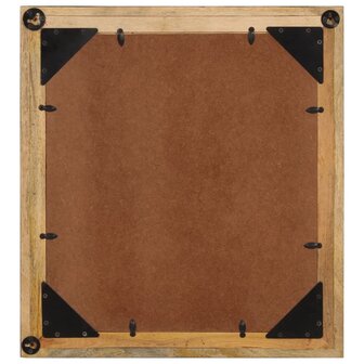 Badkamerspiegel 55x1x60 cm glas en massief mangohout 3