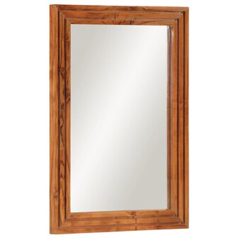 Badkamerspiegel 50x70 cm massief acaciahout en glas 1