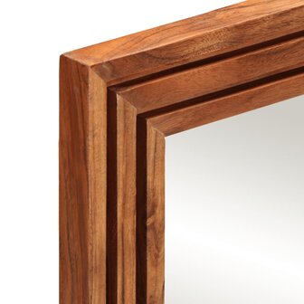 Badkamerspiegel 50x70 cm massief acaciahout en glas 6