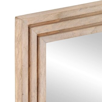 Badkamerspiegel 50x70 cm massief mangohout en glas 6