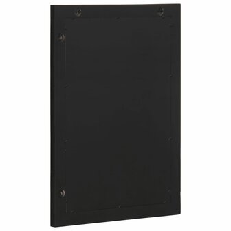 Badkamerspiegel 50x70x2,5 cm bewerkt hout en messing zwart 3