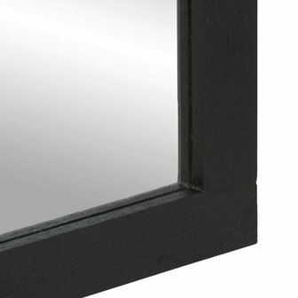 Badkamerspiegel 50x70x2,5 cm bewerkt hout en messing zwart 7
