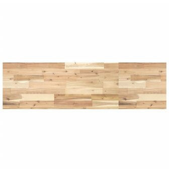 Wastafelblad 140x40x4 cm onbehandeld massief acaciahout 1