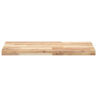 Wastafelblad 140x40x4 cm onbehandeld massief acaciahout 3
