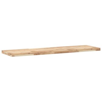 Wastafelblad 140x40x4 cm onbehandeld massief acaciahout 4
