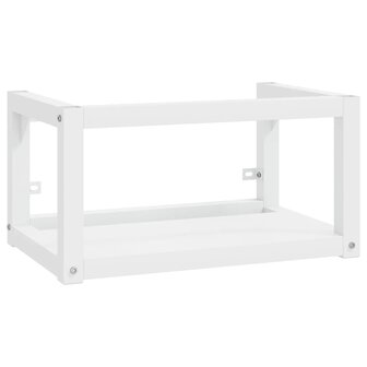 Wastafelframe met inbouwwastafel ijzer wit 3