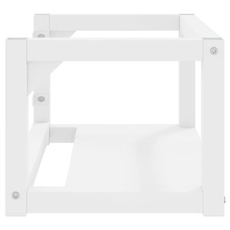 Wastafelframe wandgemonteerd 59x38x31 cm ijzer wit 4