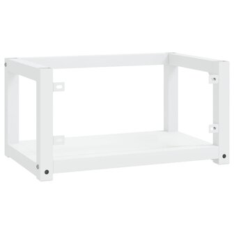 Wastafelframe wandgemonteerd 59x38x31 cm ijzer wit 5
