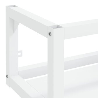 Wastafelframe wandgemonteerd 59x38x31 cm ijzer wit 6