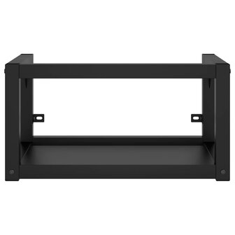 Wastafelframe wandgemonteerd 40x38x31 cm ijzer zwart 3