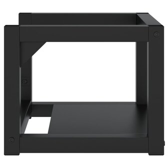 Wastafelframe wandgemonteerd 40x38x31 cm ijzer zwart 4