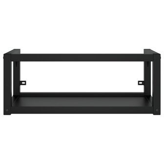 Wastafelframe wandgemonteerd 79x38x31 cm ijzer zwart 3