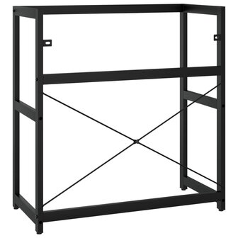 Wastafelframe 79x38x83 cm ijzer zwart 5