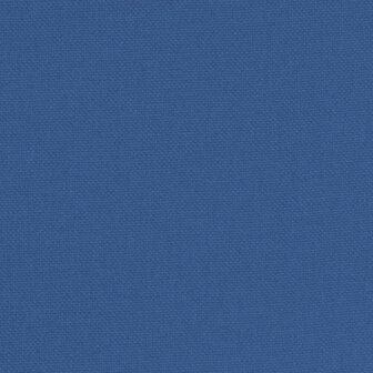 Kuipstoel met voetenbank stof blauw 7