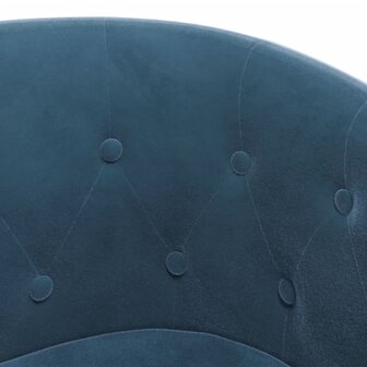 Kuipstoel fluweel donkerblauw 6