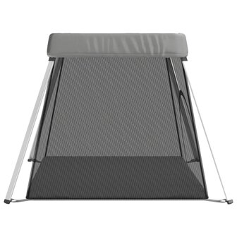 Babybox met matras linnen lichtgrijs 5