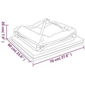 Babybox met matras linnen donkergrijs 12