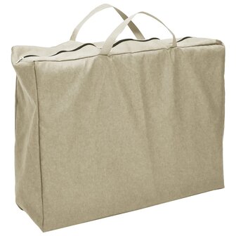 Babybox met matras linnen taupe 8