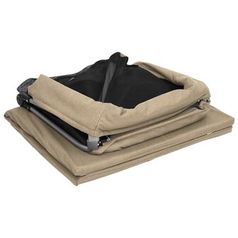 Babybox met matras linnen taupe 9