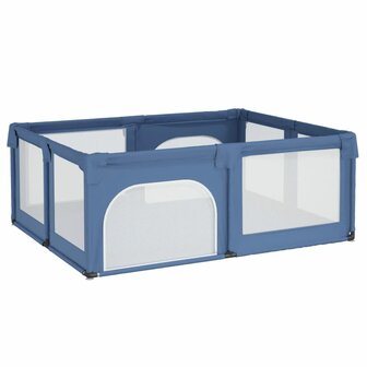Babybox met 2 deuren oxford stof lichtblauw 2