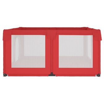 Babybox met 2 deuren oxford stof rood 6