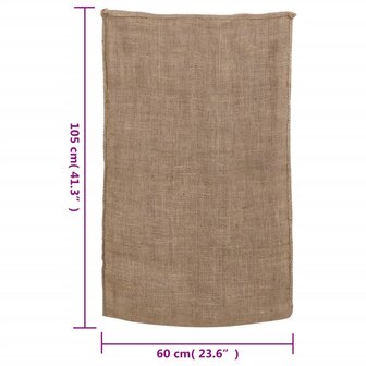 Jutezakken 30 stuks 220 g/m&sup2; 60x105 cm 100% jute 8