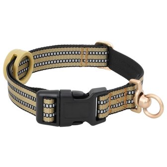 Hondentuigje met riem en halsband verstelbaar S bruin 6