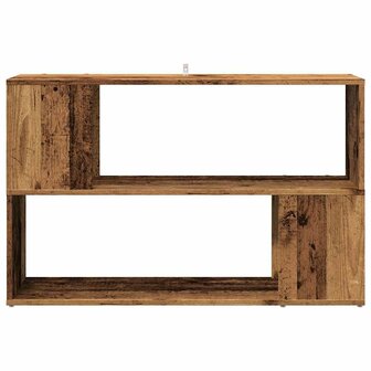 Boekenkast 100x24x63 cm bewerkt hout oud houtkleurig 4