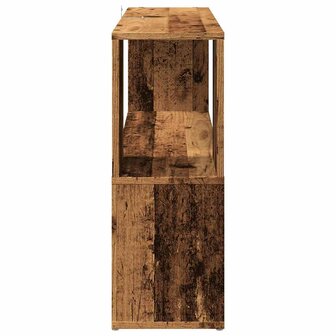 Boekenkast 100x24x63 cm bewerkt hout oud houtkleurig 5