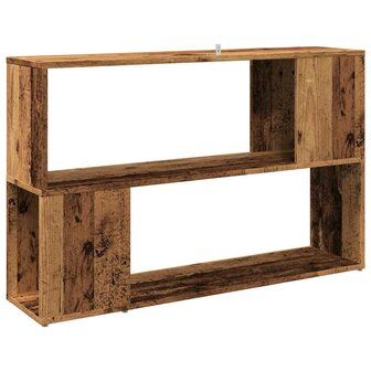 Boekenkast 100x24x63 cm bewerkt hout oud houtkleurig 6