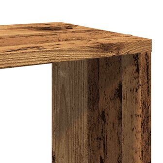 Boekenkast 100x24x63 cm bewerkt hout oud houtkleurig 7