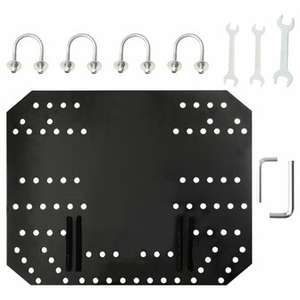 Sneeuwploeg voor ATV 115x38 cm zwart 11