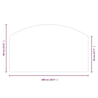 Glasplaat openhaard 100x60 cm 9