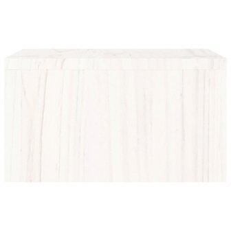 Monitorstandaard 50x27x15 cm massief grenenhout wit 7