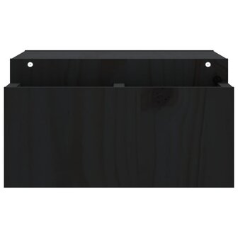 Monitorstandaard 70x27,5x15 cm massief grenenhout zwart 6