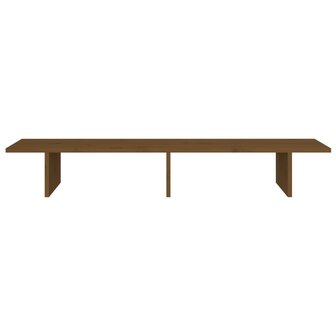 Monitorstandaard 100x27x15 cm massief grenenhout honingbruin 5