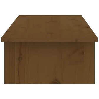 Monitorstandaard 100x27x15 cm massief grenenhout honingbruin 6