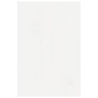 Monitorstandaard 81x20x30 cm massief grenenhout wit 8
