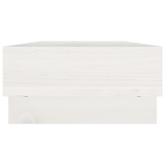 Monitorstandaard 60x27x14 cm massief grenenhout wit 6