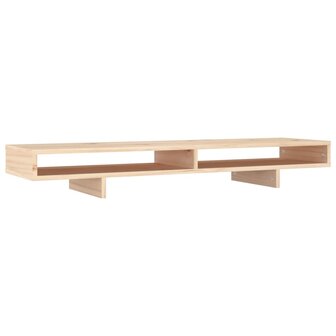 Monitorstandaard 100x27x14 cm massief grenenhout 2