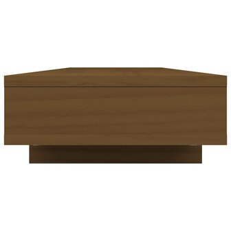 Monitorstandaard 100x27x14 cm massief grenenhout honingbruin 6