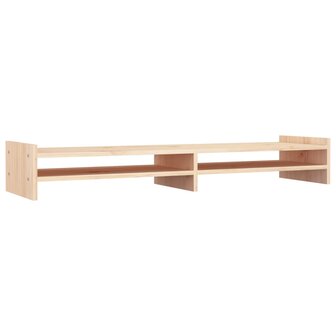 Monitorstandaard 100x27x15 cm massief grenenhout 2