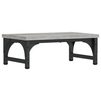 Monitorstandaard 37x23x14 cm bewerkt hout grijs sonoma eiken 6