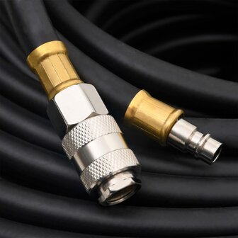 Luchtslang hybride 0,6&amp;apos;&amp;apos; 20 m rubber en PVC zwart 4