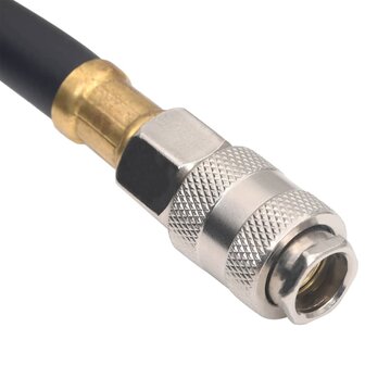 Luchtslang hybride 0,6&amp;apos;&amp;apos; 20 m rubber en PVC zwart 5