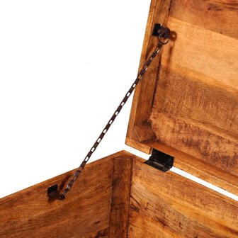 Opbergkist kubusvormig ruw mangohout  8